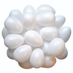 PlayBox: Set de huevos de plástico de 25 piezas 6x4,5cm