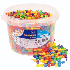 PlayBox: Set de mosaicos de colores de 2700 piezas en cubo de 1 cm