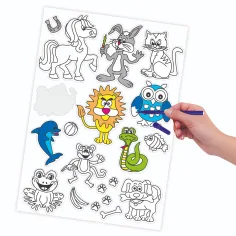 imagen de PlayBox: Set de pegatinas para colorear de 160 piezas 3