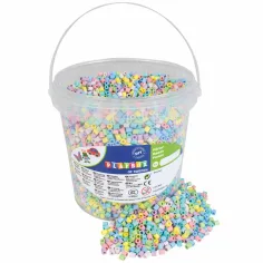 PlayBox: Set de perlas MIDI de color pastel de 5 mm para planchar en cubo de 10.000 unidades
