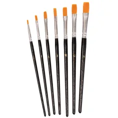 PlayBox: Set de pinceles de cabeza plana de 7 piezas