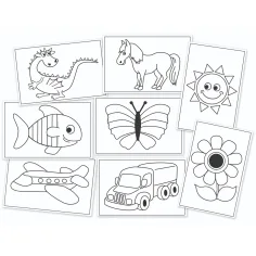 PlayBox: Set de tarjetas de costura para colorear 48 unidades