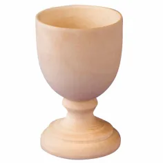 PlayBox: Soporte de huevo decorable de madera natural 42mm de diámetro 65mm de altura paquete de 10 unidades