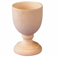 PlayBox: Soporte para huevos decorable de madera natural 6,5cm paquete de 20 unidades