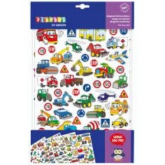 PlayBox: Vehículos set de mega pegatinas de 500 piezas