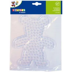 Playbox: XL base de perlas planchables – 1 pieza (forma de oso, coche o corazón)