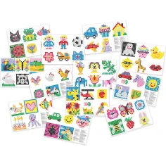 imagen de PlayBox: XL tarjeta de patrones de perlas planchables de 67 piezas 2