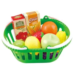 Playgo: Conjunto de frutas en cesta de 13 piezas