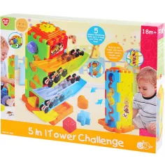 Playgo: juego de torre de desarrollo de habilidades para bebés 5 en 1