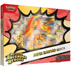 Pokémon TCG : Mega Evolución - Héroes Ascendidos - Mega Emboar ex Box