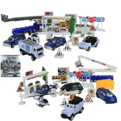 Policía Squad: Set de juego de policía con vehículos y accesorios en dos versiones