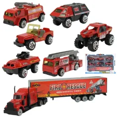 Power Driving: set de coche de bomberos de 7 piezas