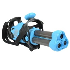 imagen de Power Popper Gun: Arma de lanzamiento de esponjas de tres disparos con bolas de esponja 55cm 3