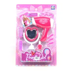 Pretty Girl conjunto de belleza rosa con secador de pelo eléctrico