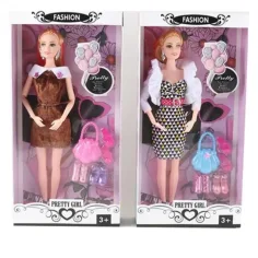 Pretty Girl: Conjunto de muñeca de moda con accesorios en varias versiones de 30 cm