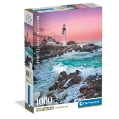 Primera nevada en Portland Head con póster de 1000 piezas - Clementoni