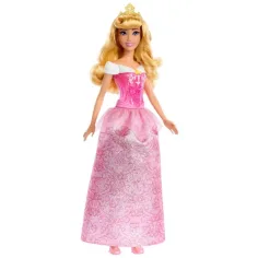 imagen de Princesas Disney: Muñeca princesa Aurora brillante - Mattel 2