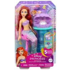Princesas Disney: Set de muñeca sorpresa de Ariel y su magia de perlas - Mattel