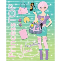 Princess TOP - Cuaderno de pegatinas de moda