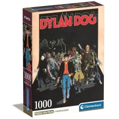 Puzzle de 1000 piezas de Dylen Dog con póster - Clementoni