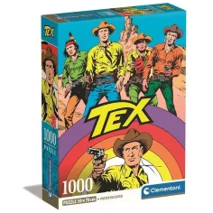 Puzzle de 1000 piezas de Tex con póster - Clementoni