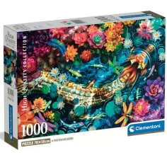 Puzzle de 1000 piezas del río Koi - Clementoni