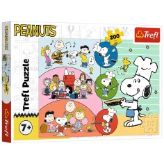 imagen de Puzzle de 200 piezas de Peanuts Snoopy y sus amigos - Trefl 1