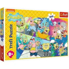 Puzzle de 300 piezas de los habitantes de Bob Esponja y Fondo de Bikini - Trefl