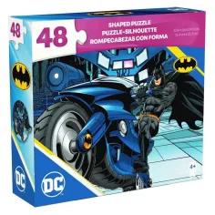 Puzzle de 48 piezas de DC Comics Batman en motocicleta - Spin Master