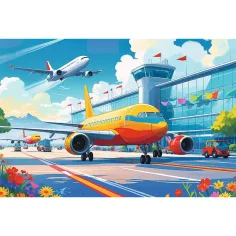 imagen de Puzzle de aeropuerto de 100 piezas - Trefl 2