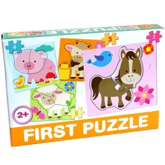 Puzzle de Bebé de Animales de Granja - D-Toys