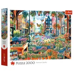 Puzzle de calidad premium de 2000 piezas de la tienda de flores en Ámsterdam – Trefl