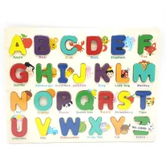 Puzzle de clasificación de formas de madera ABC