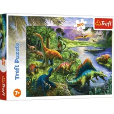 Puzzle de dinosaurios depredadores de 200 piezas - Trefl