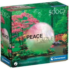 Puzzle de la Paz: Gotas de lluvia tranquilizadoras puzzle de 500 piezas - Clementoni