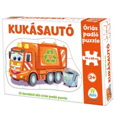 Puzzle de suelo gigante de camión de basura 12 piezas