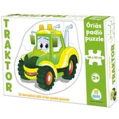 Puzzle de suelo gigante de tractor 12 piezas