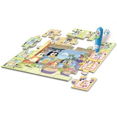 imagen de Puzzle de suelo interactivo de 24 piezas de Bluey y sus amigos - Clementoni 2