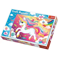 Puzzle de unicornio maravilloso 100 piezas - Trefl