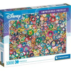 Puzzle imposible de 1000 piezas de personajes de Disney - Clementoni
