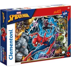 Puzzle Maxi de 104 piezas de Marvel Spiderman y sus enemigos - Clementoni