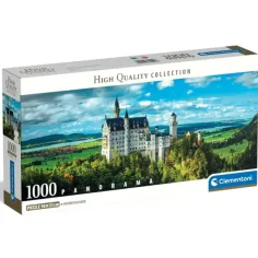 Puzzle panorámico de 1000 piezas del castillo de Neuschwanstein - Clementoni