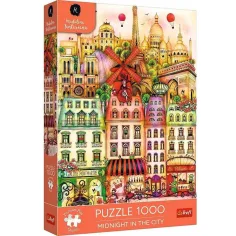 imagen de Puzzle premium de 1000 piezas en París a medianoche - Trefl 1