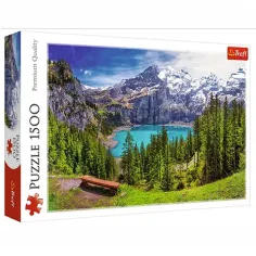 Puzzle premium de 1500 piezas del lago Oeschinen, Alpes, Suiza - Trefl