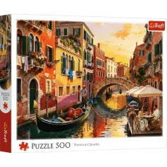 Puzzle Premium Quality de 500 piezas de Venecia al atardecer – Trefl