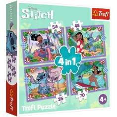 Puzzle set de 4 en 1 de Disney Lilo&Stitch - Trefl
