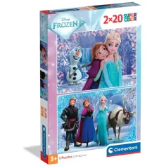 Puzzle supercolor de 20 piezas de la mágica aventura de Frozen - Clementoni