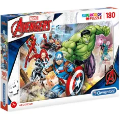 Puzzle Supercolor de los Vengadores de Marvel 180 piezas - Clementoni