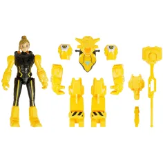 imagen de Quantum Heroes: Figura de acción Dinoster Delby con armadura amarilla de 20 cm 2