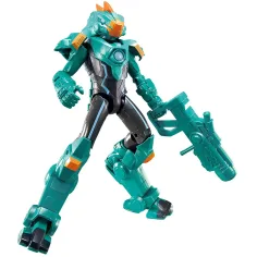imagen de Quantum Heroes: Figura de acción Dinoster Oz con armadura verde de 20 cm 3